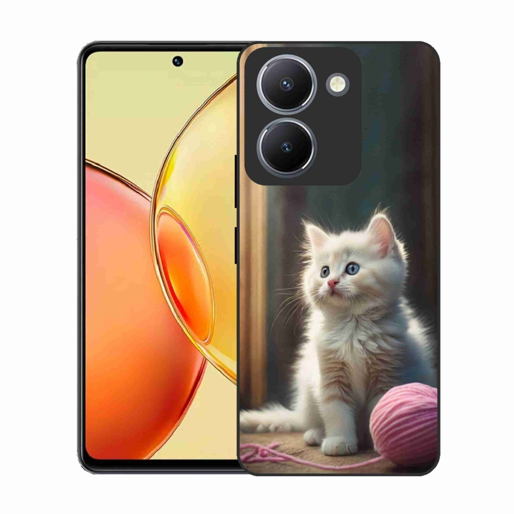 Gél borítás mmCase a Vivo Y36-hoz - fehér cica 2