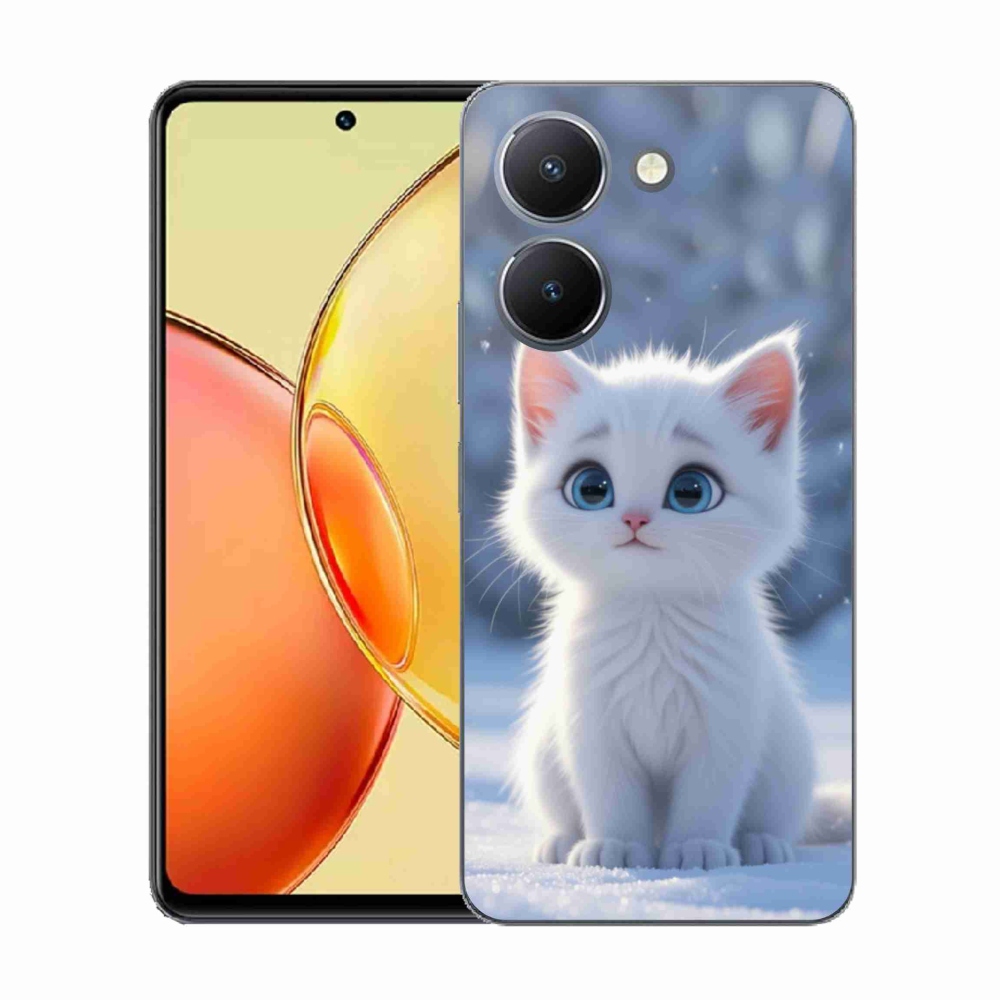 Gél borítás mmCase a Vivo Y36-hoz - fehér cica 3