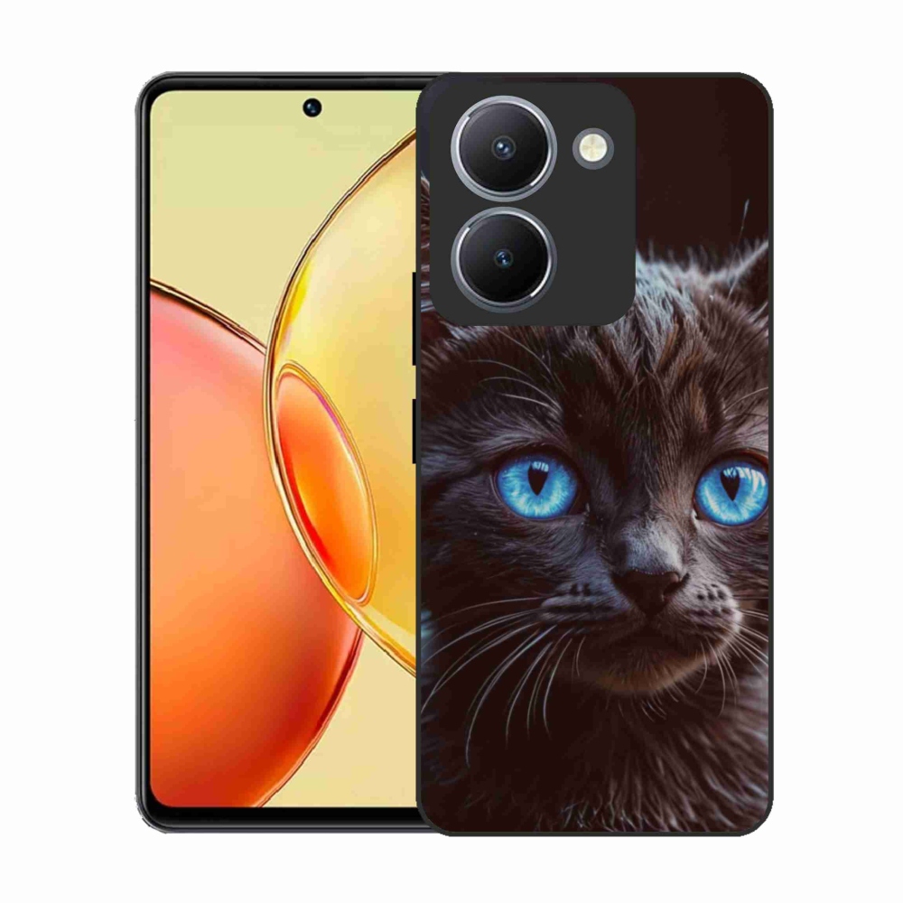 Zselés borítás mmCase a Vivo Y36-hoz - fekete cica 2