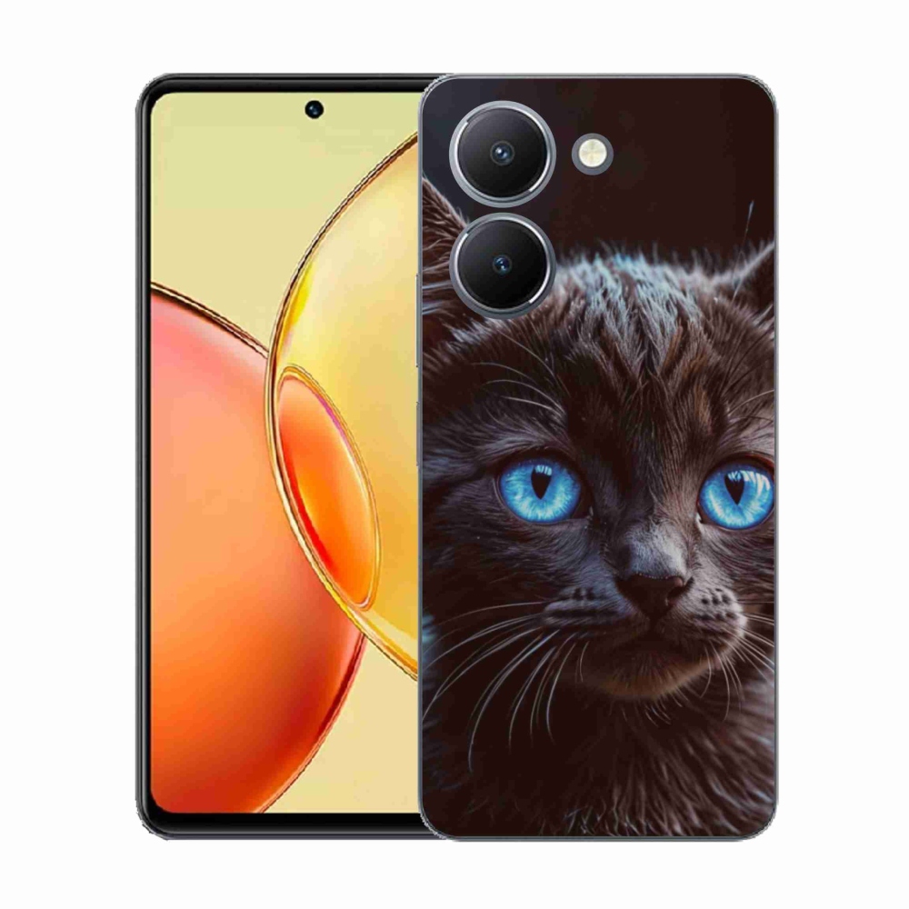 Zselés borítás mmCase a Vivo Y36-hoz - fekete cica 2