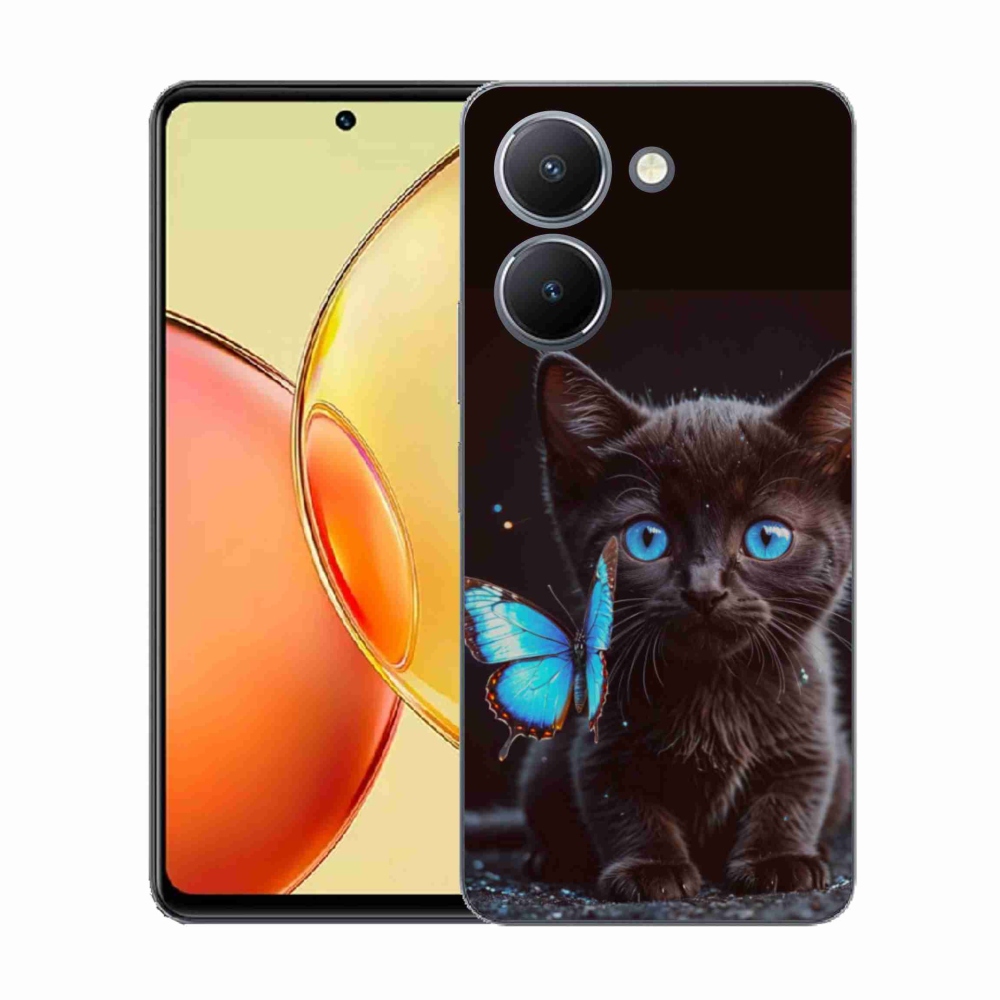 Gél borítás mmCase a Vivo Y36-hoz - fekete cica 3