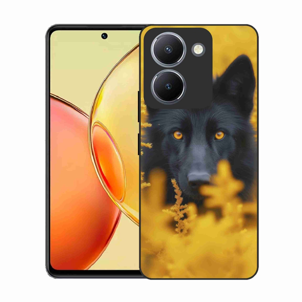 Zselés borítás mmCase a Vivo Y36-hoz - fekete farkas 2