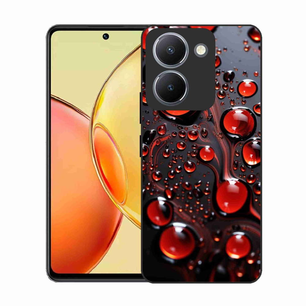 Zselés tok mmCase a Vivo Y36-hoz - piros csepp 2