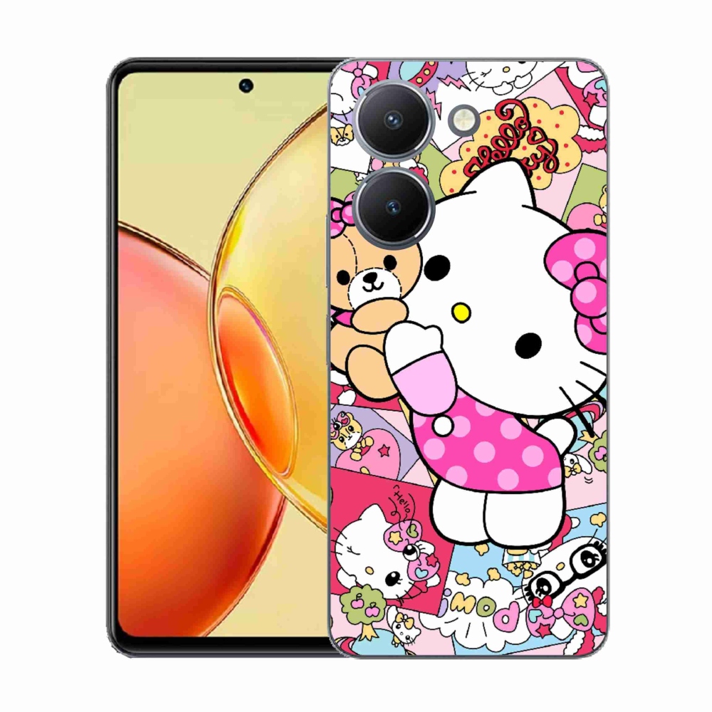 Gél borító mmCase a Vivo Y36-hoz - aranyos cica