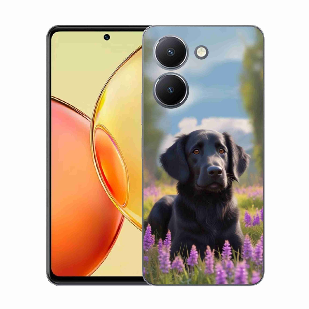 Gél borítás mmCase a Vivo Y36-hoz - elegáns fekete retriever