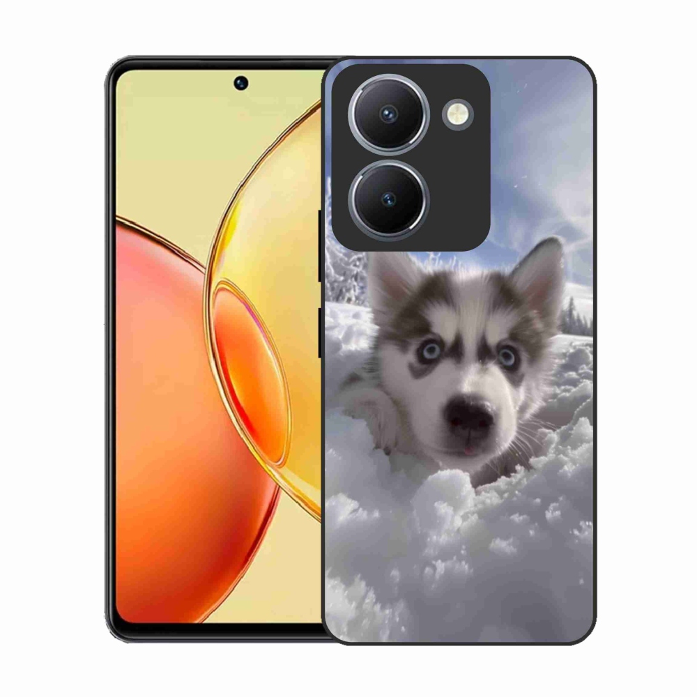 Gél borítás mmCase a Vivo Y36-hoz - husky a hóban