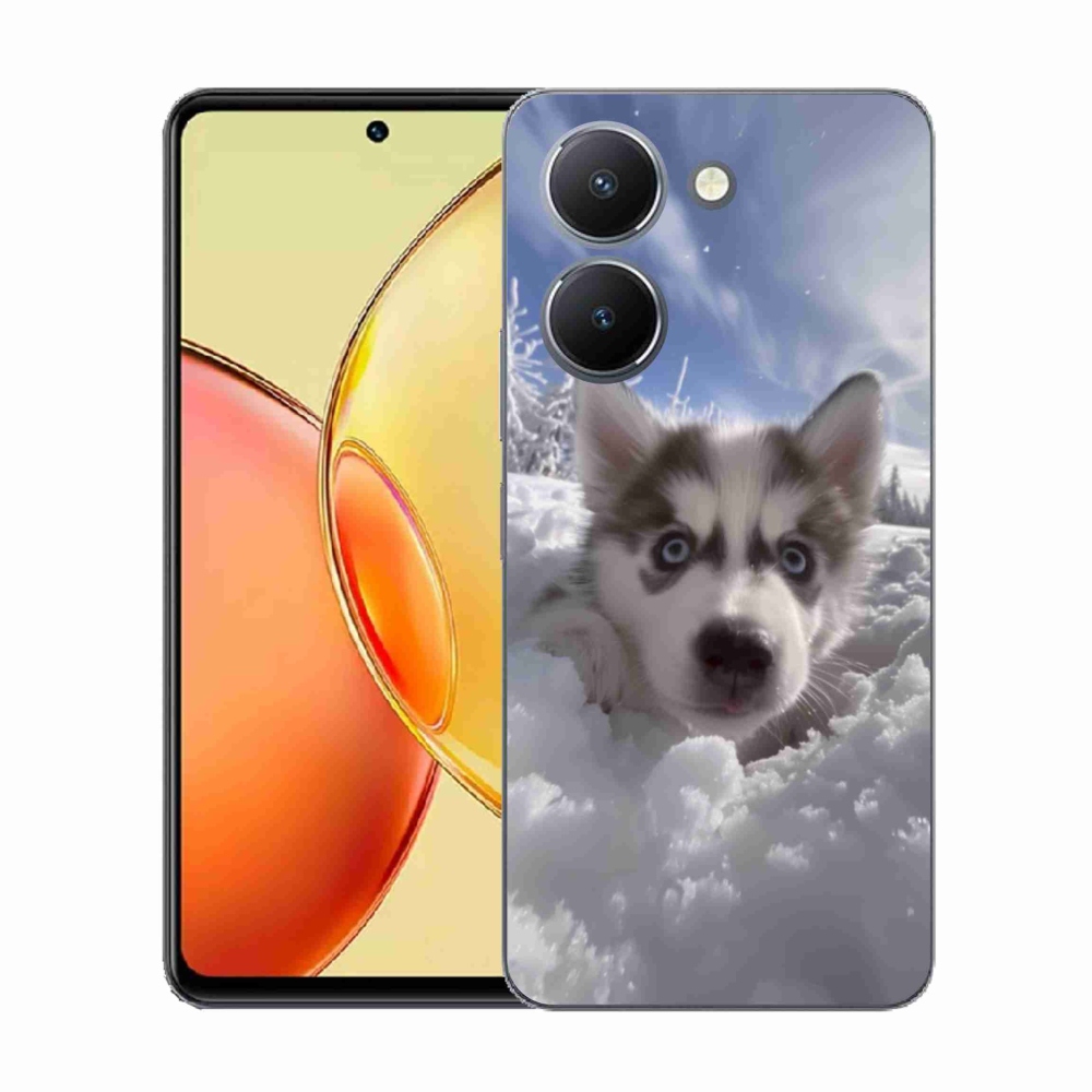 Gél borítás mmCase a Vivo Y36-hoz - husky a hóban