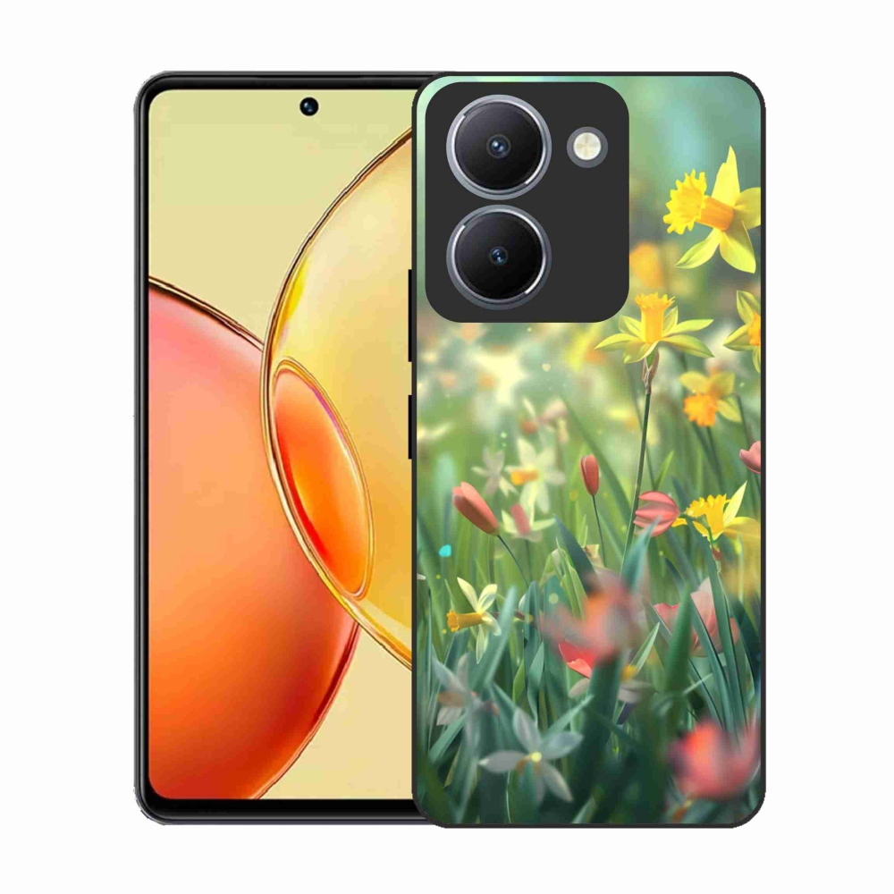 Gél borító mmCase a Vivo Y36-hoz - tavaszi virágok