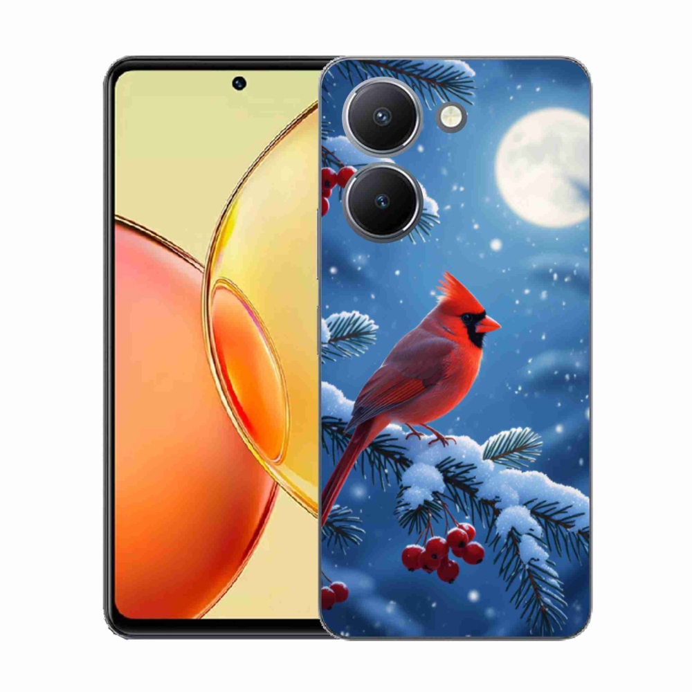 Zselés tok mmCase a Vivo Y36-hoz - kardinálpiros színű