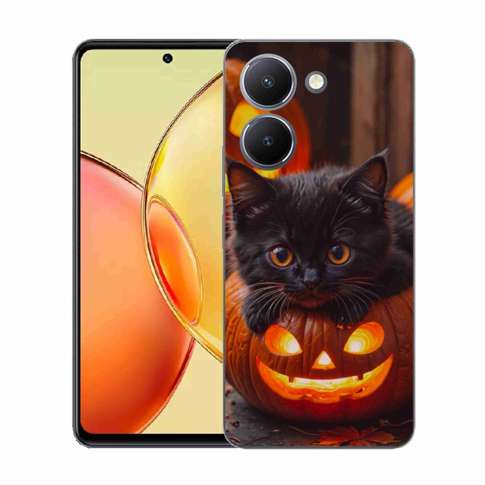 Zselés borítás mmCase a Vivo Y36-hoz - cica és tök