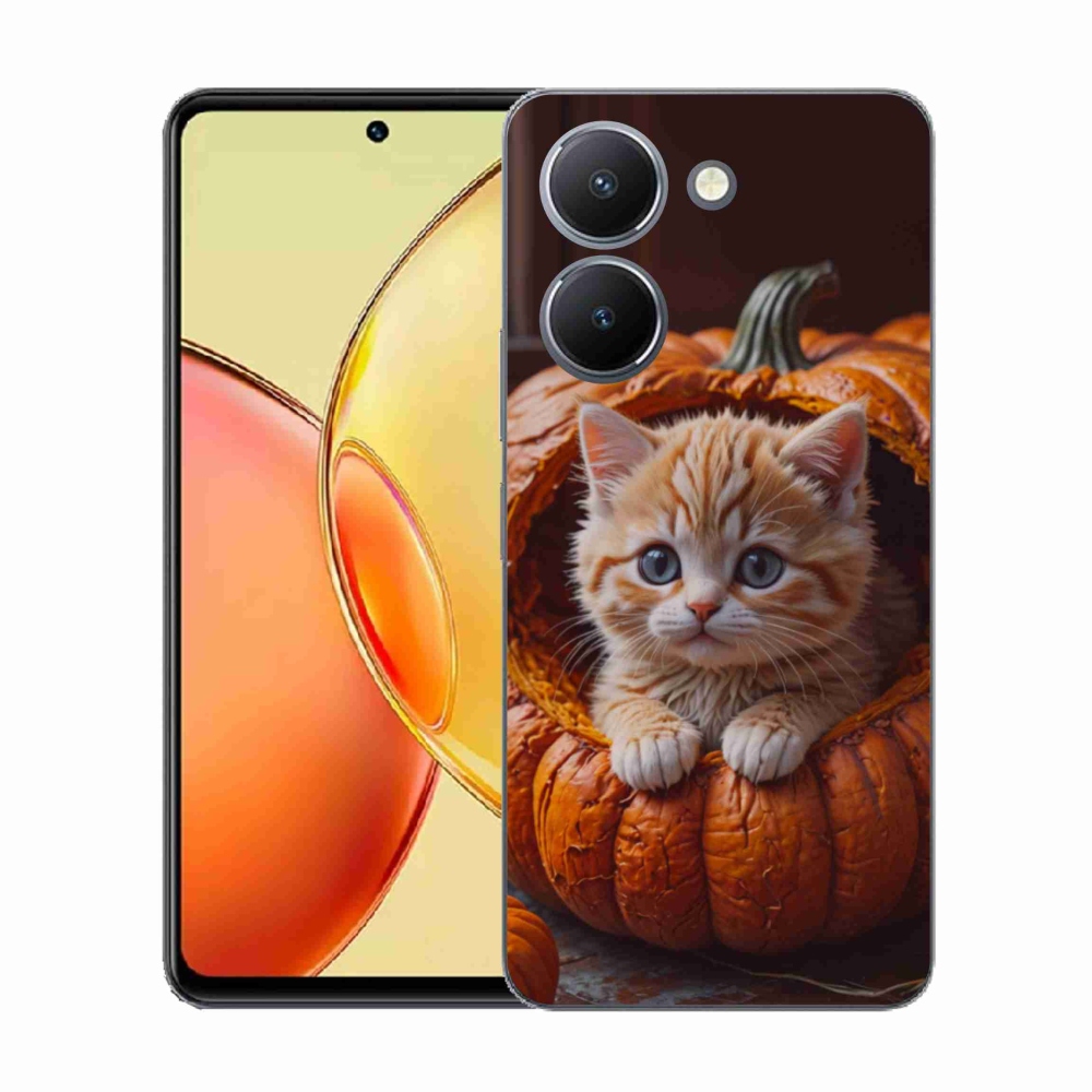 Gél borítás mmCase a Vivo Y36-hoz - cica és tök 2