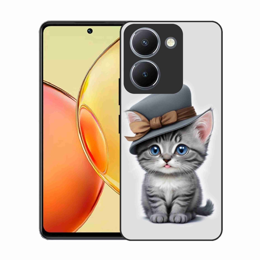 Gél borítás mmCase a Vivo Y36-hoz - cica sapkával