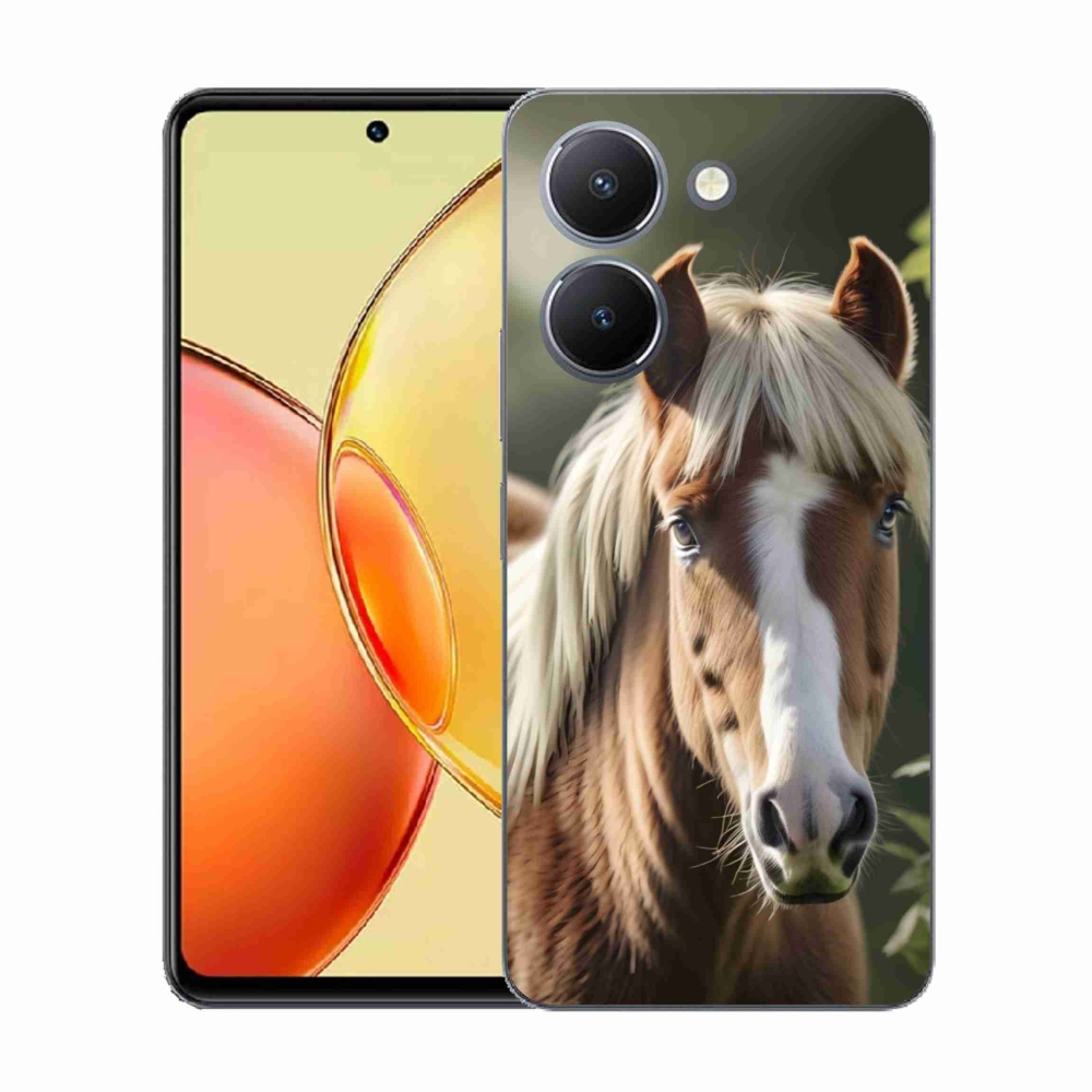 Zselés borítás mmCase a Vivo Y36-hoz - ló világos sörénnyel