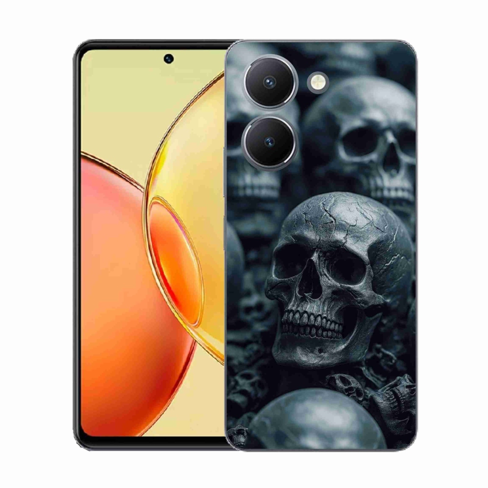 Zselés borítás mmCase a Vivo Y36-hoz - koponya 2