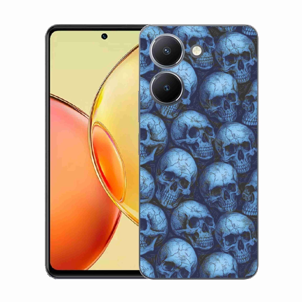 Zselés borítás mmCase a Vivo Y36-hoz - koponyák