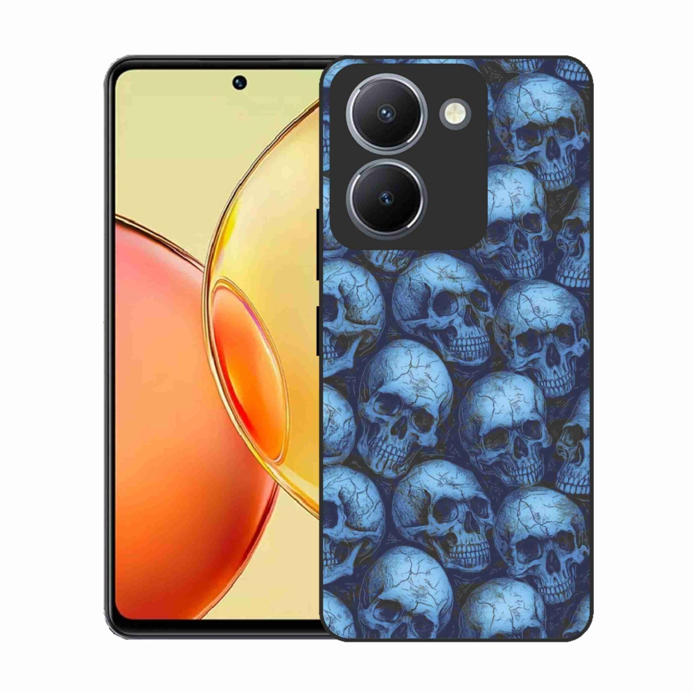 Zselés borítás mmCase a Vivo Y36-hoz - koponyák