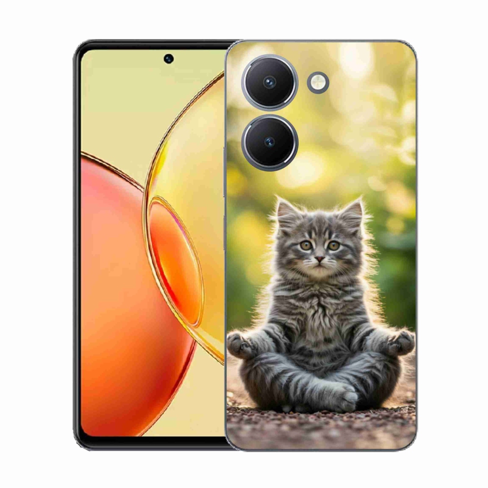 Zselés borítás mmCase a Vivo Y36-hoz - meditáló cica