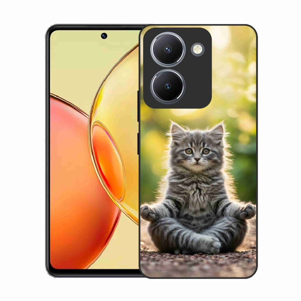 Zselés borítás mmCase a Vivo Y36-hoz - meditáló cica