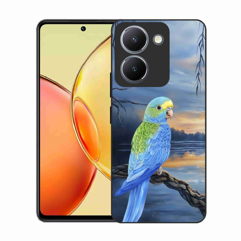 Zselés borítás mmCase a Vivo Y36-hoz - kék papagáj