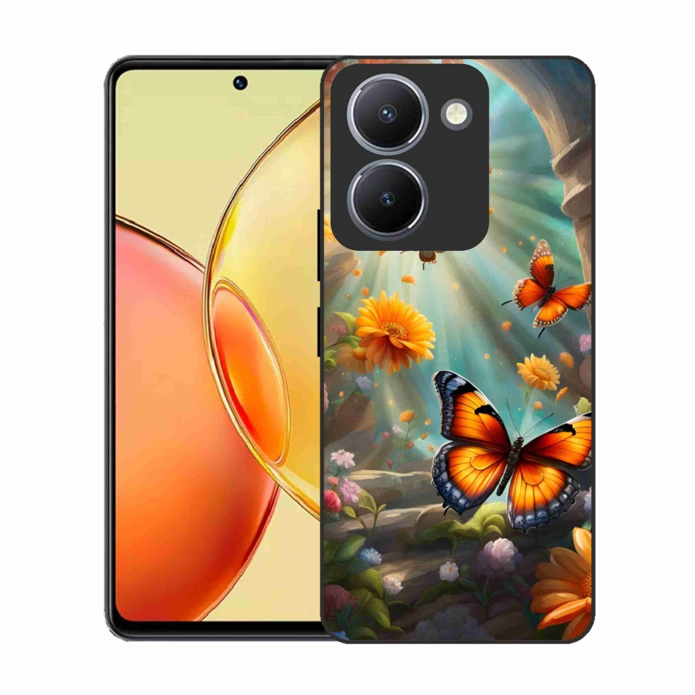 Gél borítás mmCase a Vivo Y36-hoz - pillangókert 2
