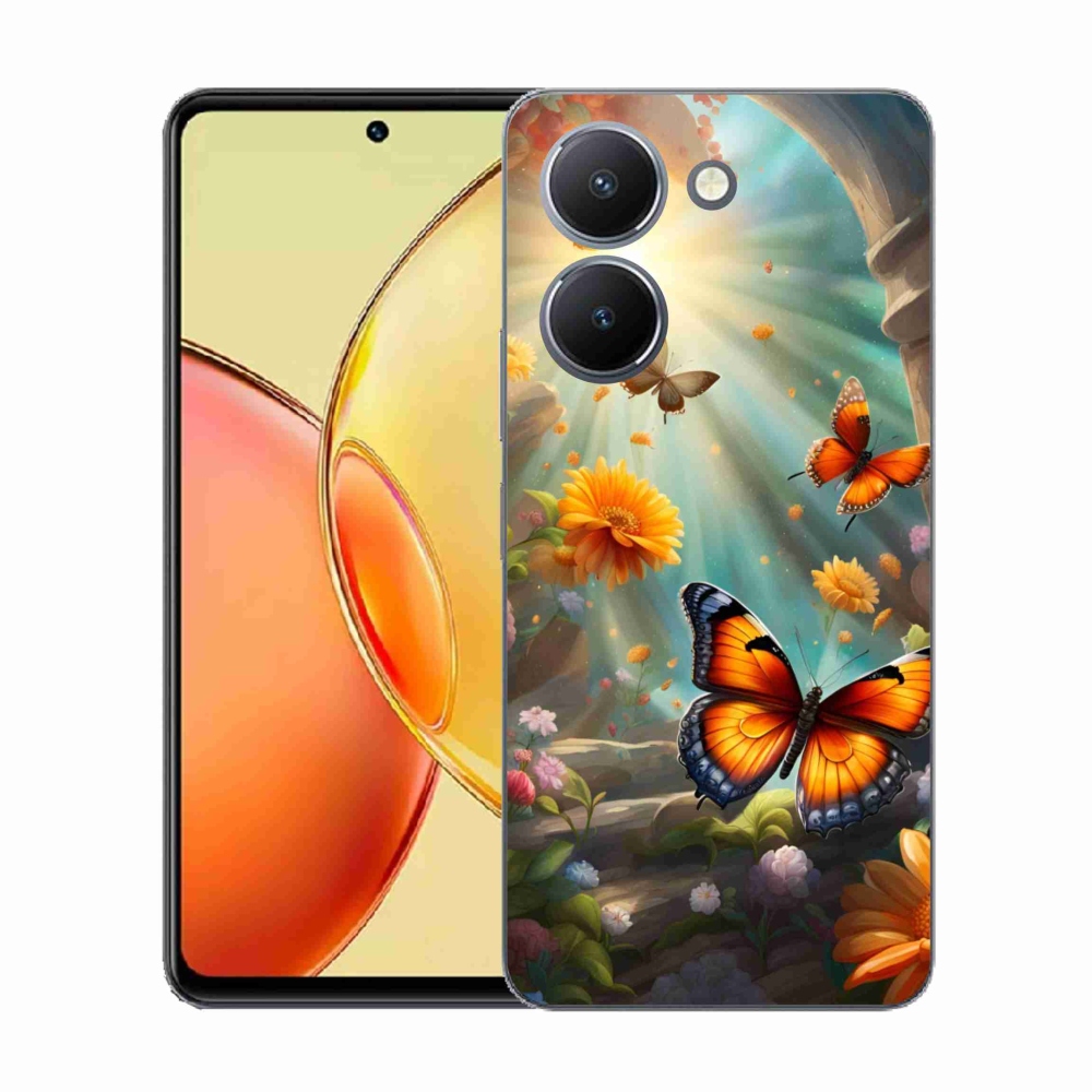 Gél borítás mmCase a Vivo Y36-hoz - pillangókert 2