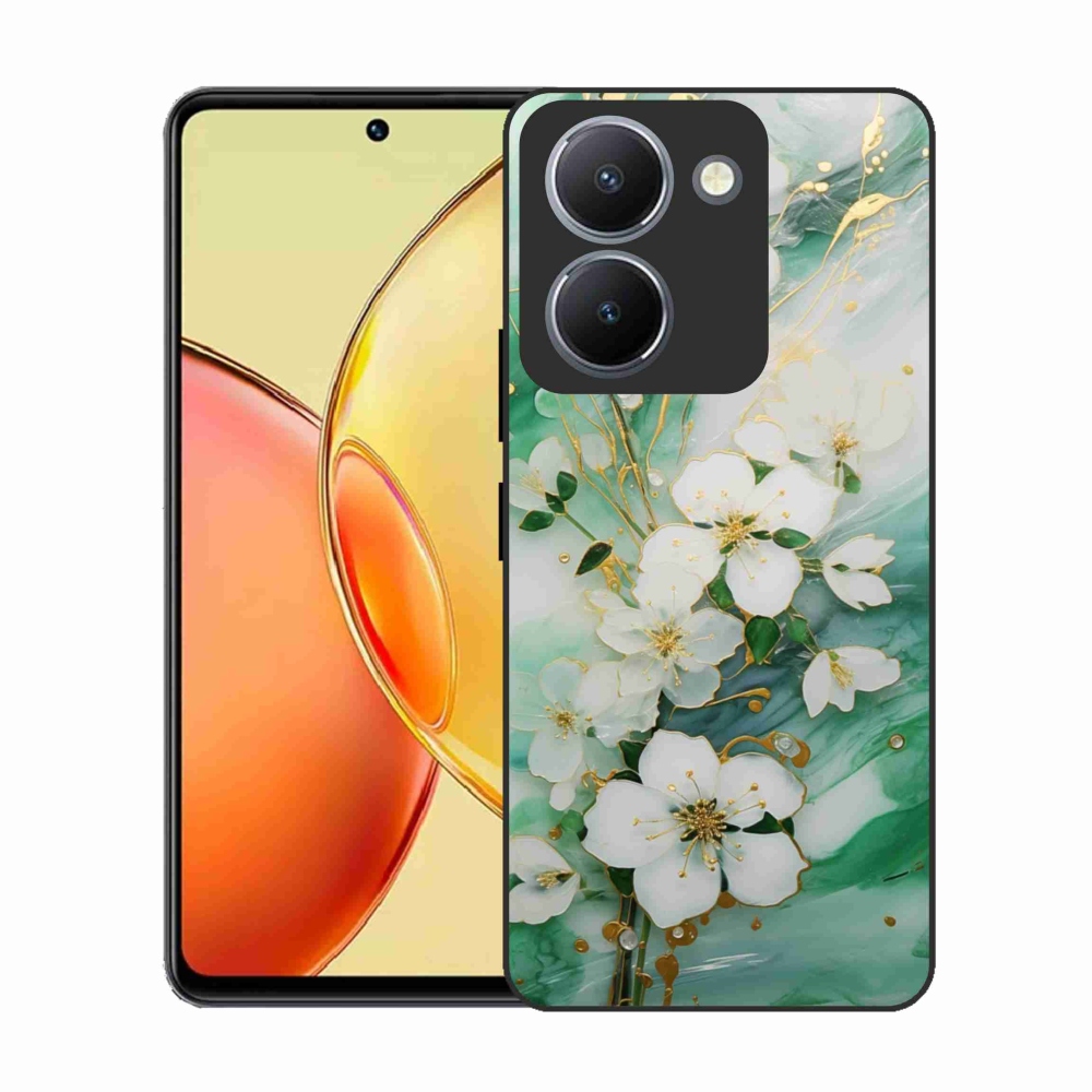 Gél borító mmCase a Vivo Y36-hoz - finom virágok