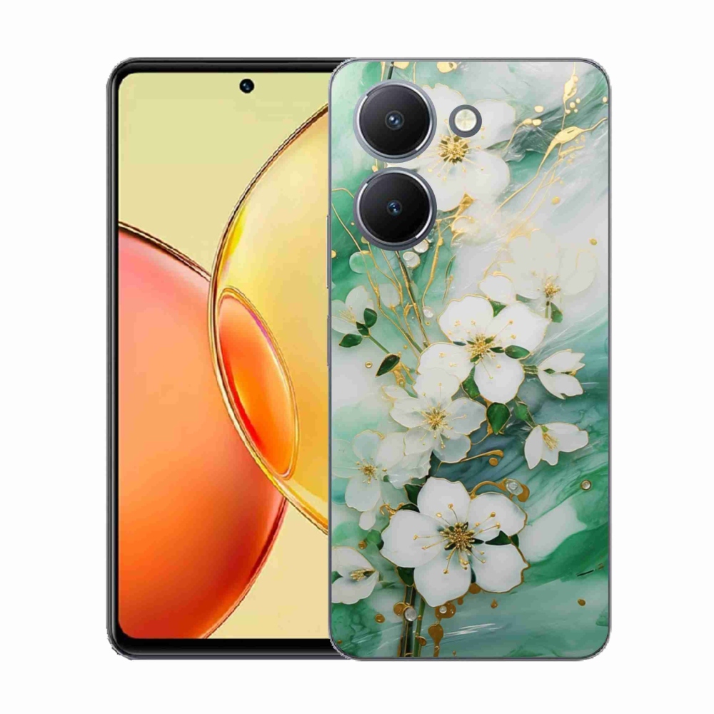 Gél borító mmCase a Vivo Y36-hoz - finom virágok