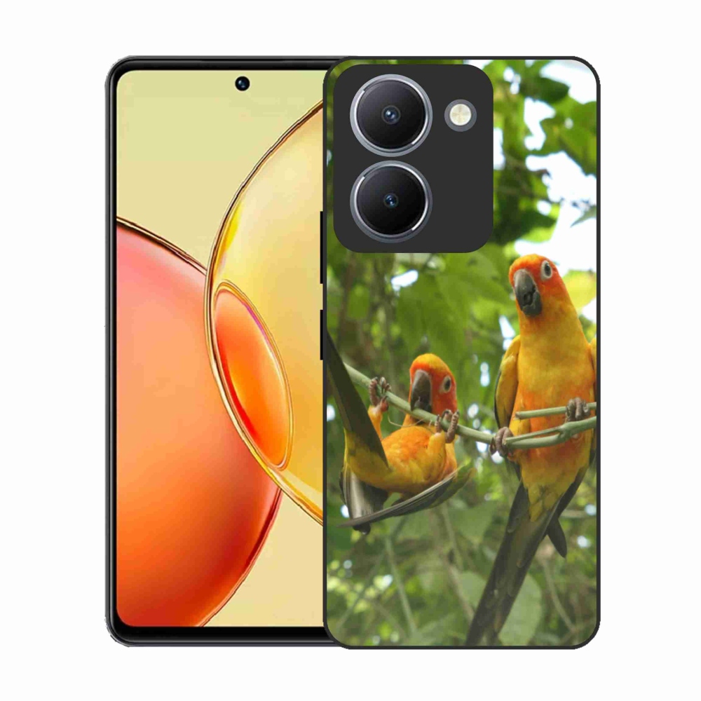Zselés borítás mmCase a Vivo Y36-hoz - papagájok aratingy