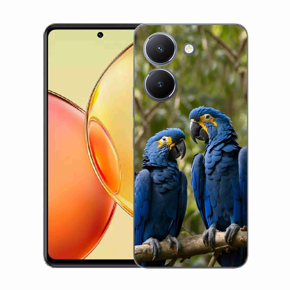 Zselés borítás mmCase a Vivo Y36-hoz - papagáj duo