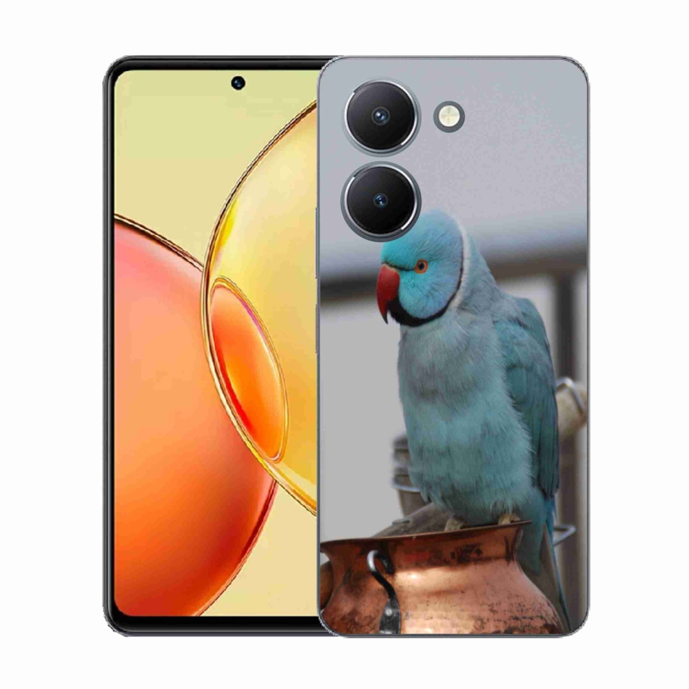 Zselés borítás mmCase a Vivo Y36-hoz - papagáj alexander kék