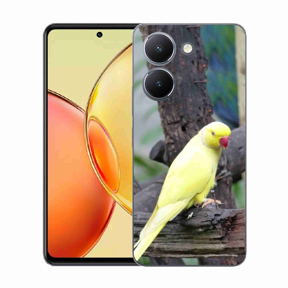 Zselés borítás mmCase a Vivo Y36-hoz - papagáj alexander sárga