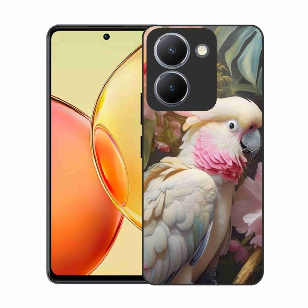 Zselés borítás mmCase a Vivo Y36-hoz - papagáj kakadu rózsaszín 2