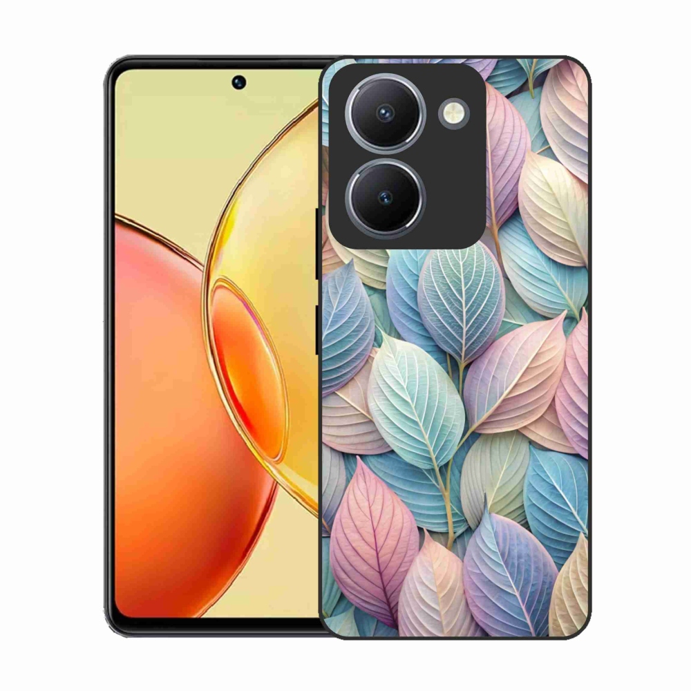 Zselés borító mmCase a Vivo Y36-hoz - pasztell levelek