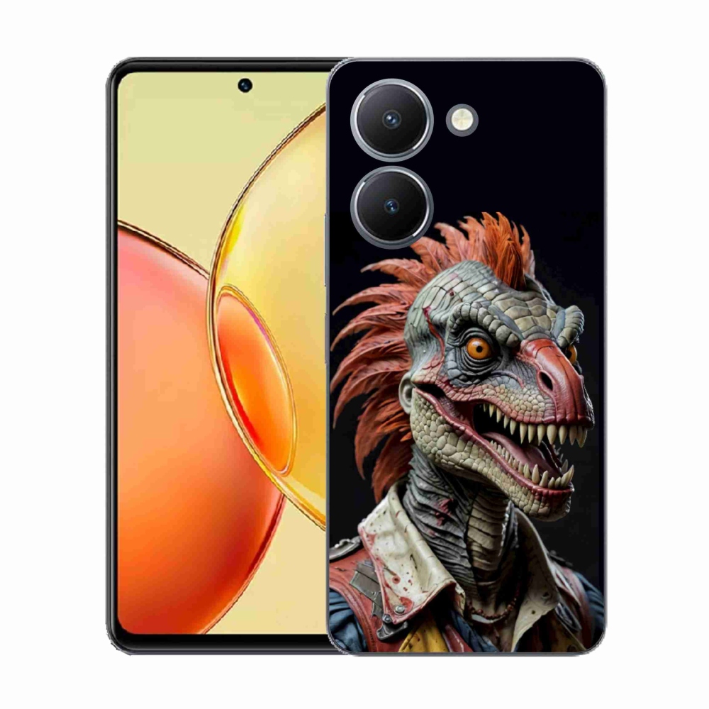 Gél borító mmCase a Vivo Y36-hoz - punk dinoszaurusz