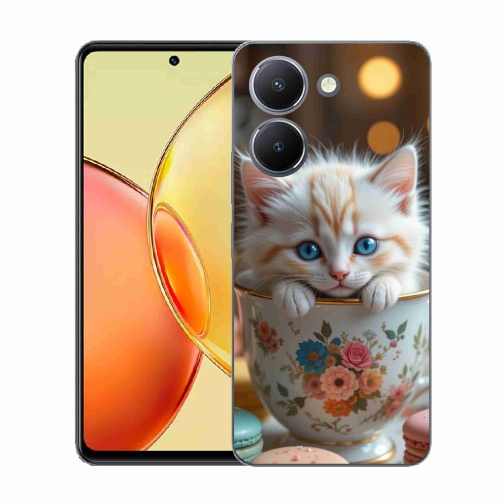 Gél borító mmCase a Vivo Y36-hoz - aranyos cica 6