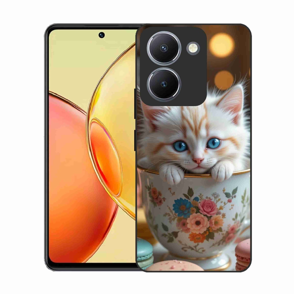 Gél borító mmCase a Vivo Y36-hoz - aranyos cica 6