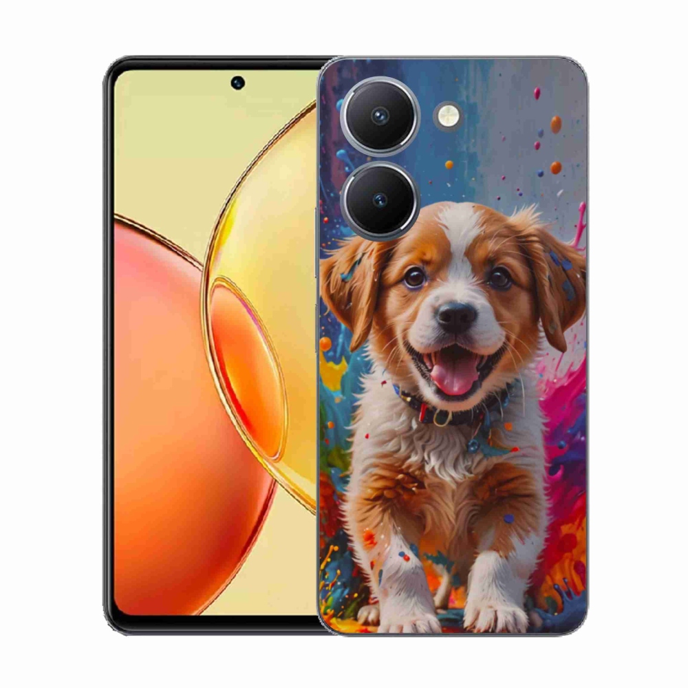 Gél borító mmCase a Vivo Y36-hoz - aranyos kiskutya 3
