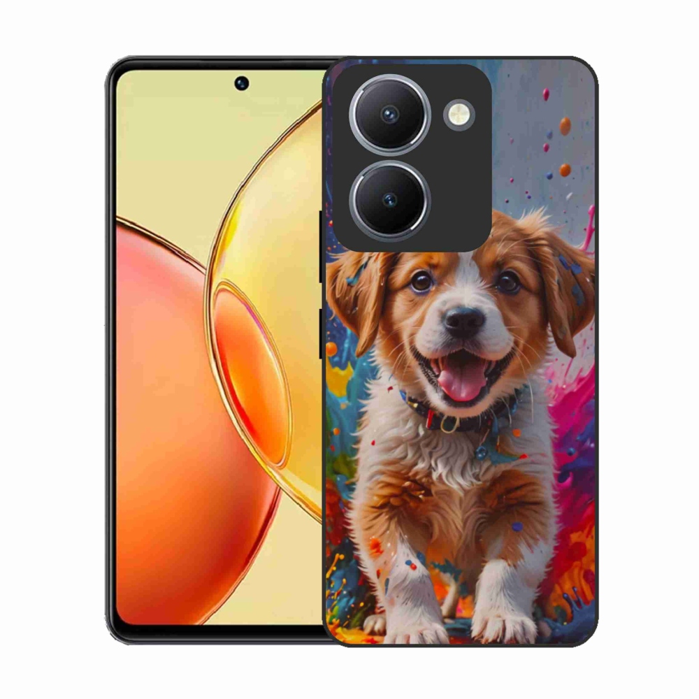 Gél borító mmCase a Vivo Y36-hoz - aranyos kiskutya 3