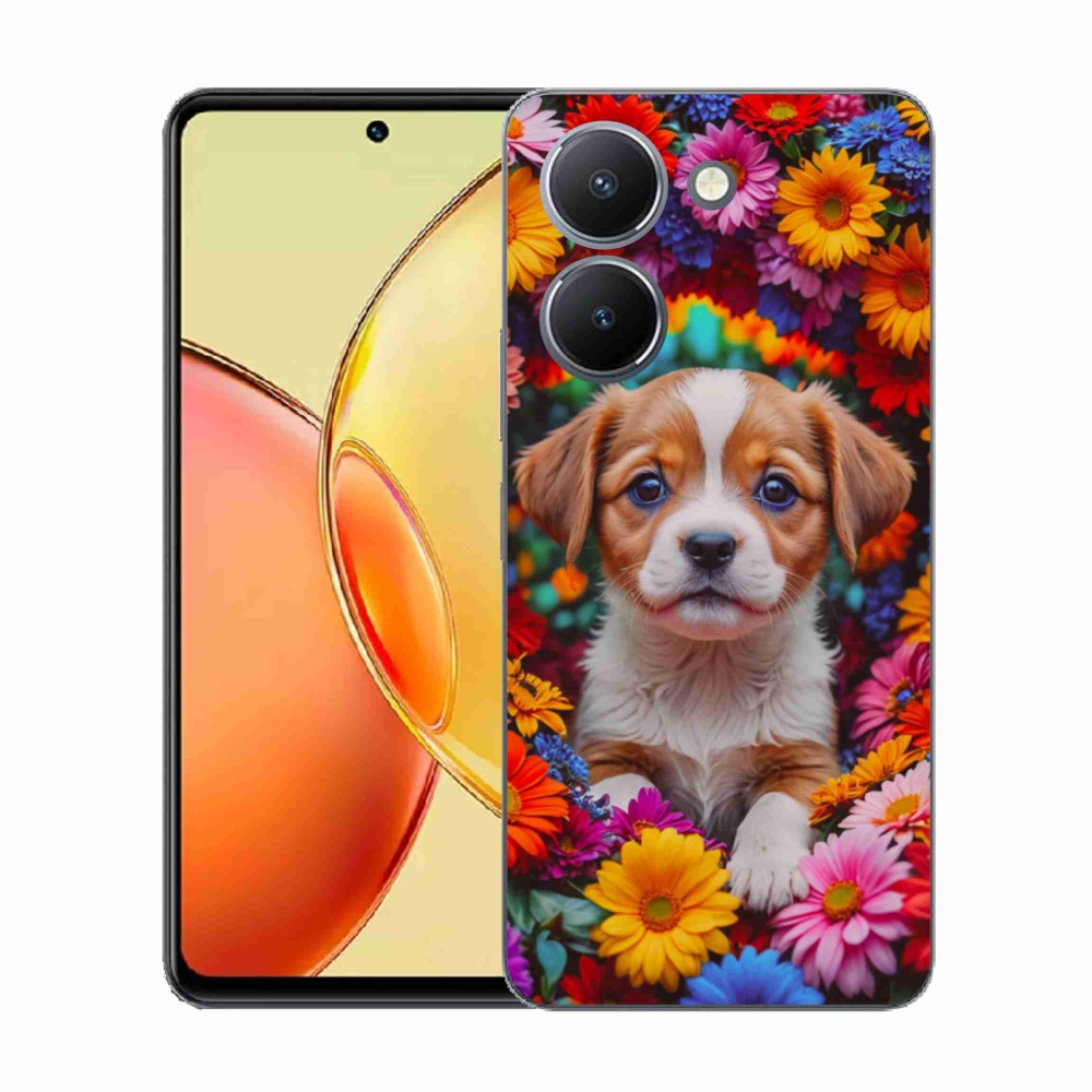 Gél borító mmCase a Vivo Y36-hoz - aranyos kiskutya