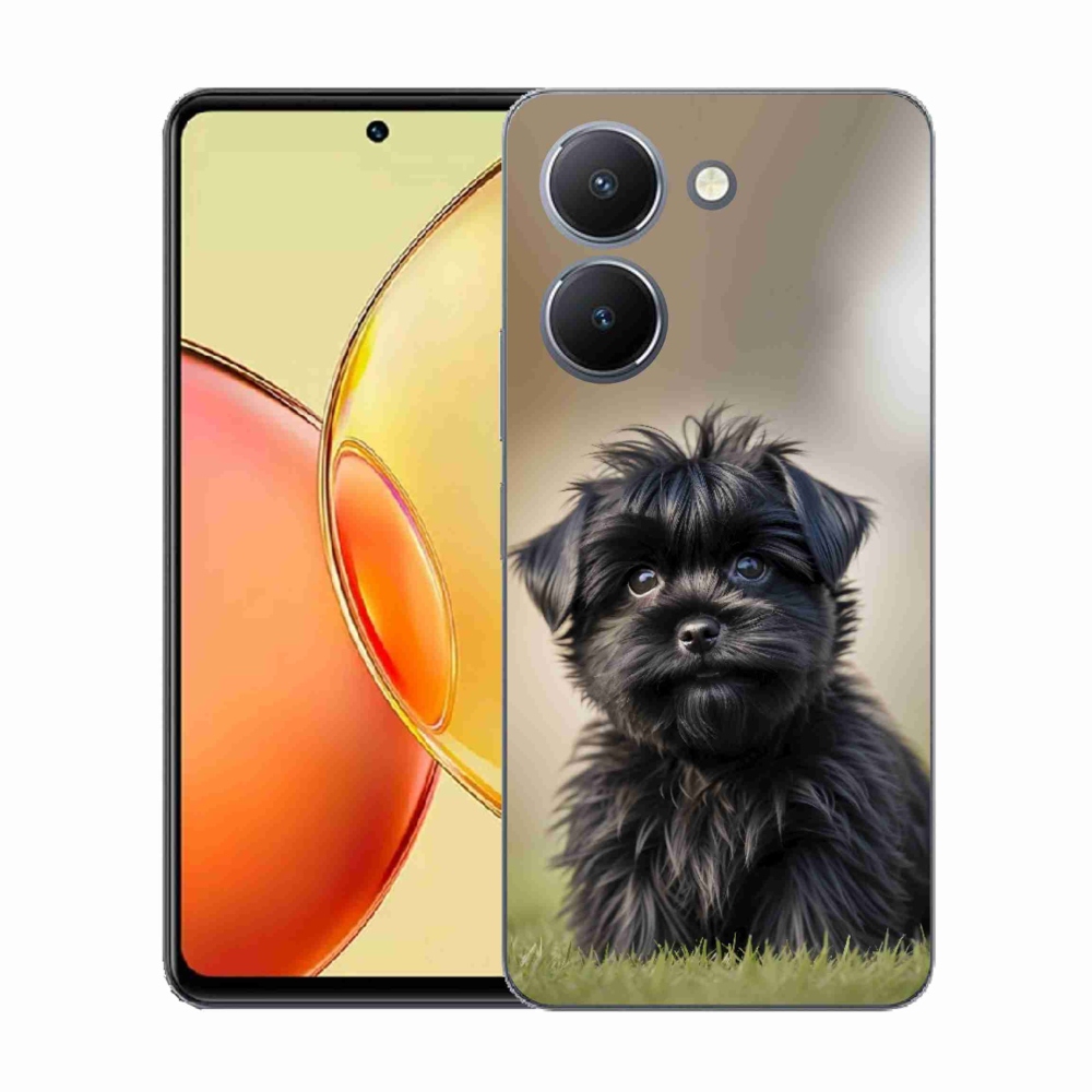 Gél borítás mmCase a Vivo Y36-hoz - aranyos fekete kutya