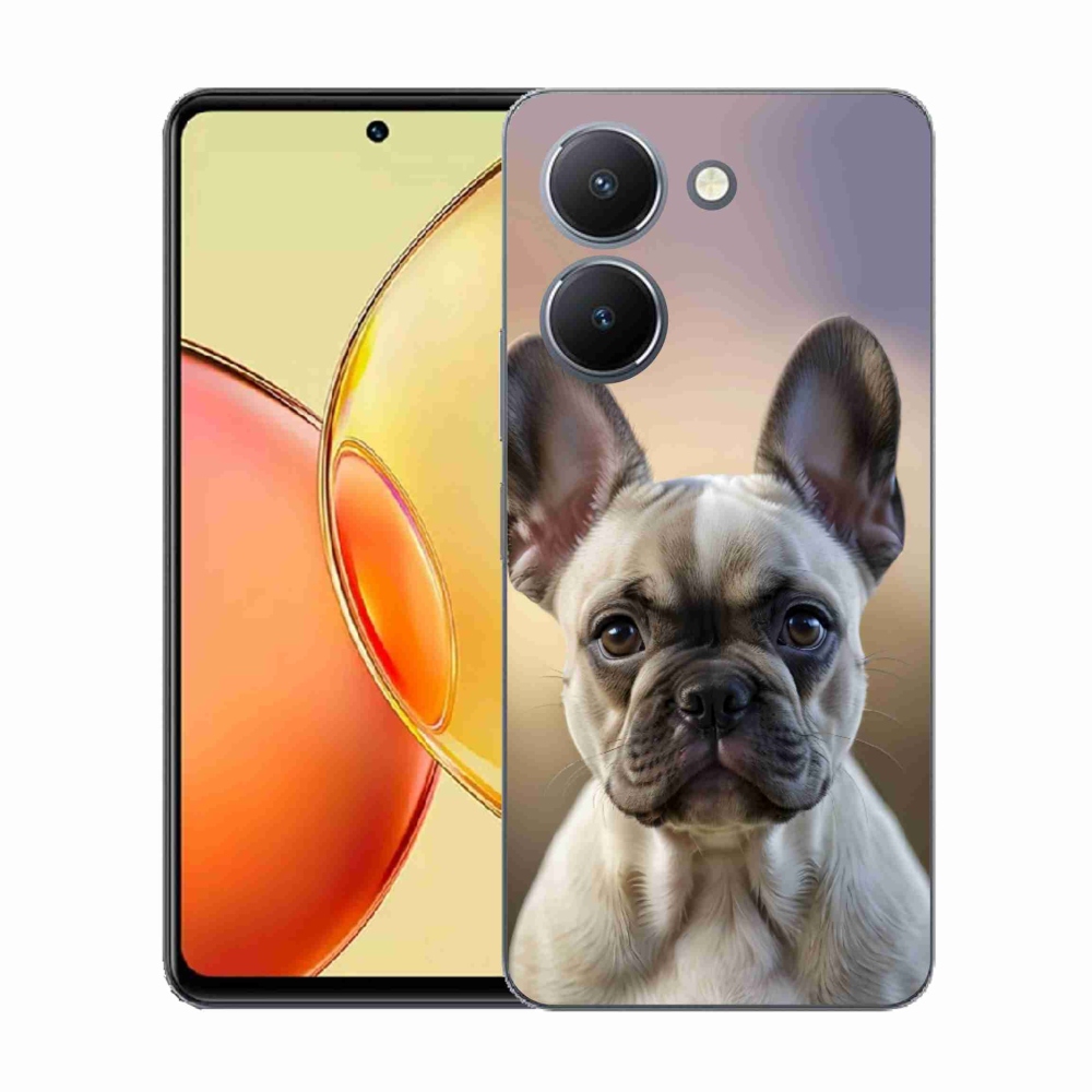 Gélburkolat mmCase a Vivo Y36-hoz - aranyos francia bulldog