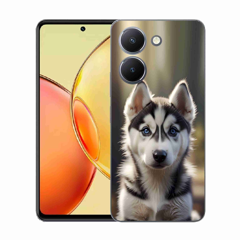 Gél borító mmCase a Vivo Y36-hoz - aranyos szibériai husky