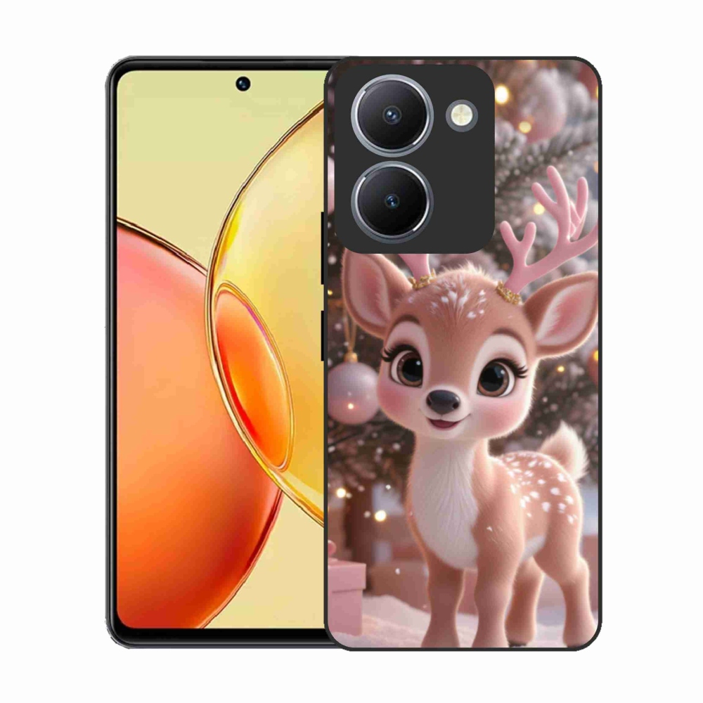 Zselés borítás mmCase a Vivo Y36-hoz - aranyos rénszarvas