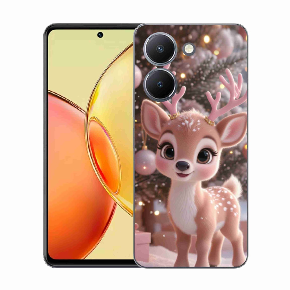 Zselés borítás mmCase a Vivo Y36-hoz - aranyos rénszarvas