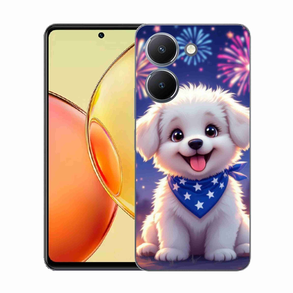 Gél borítás mmCase a Vivo Y36-hoz - ünnepi kiskutya
