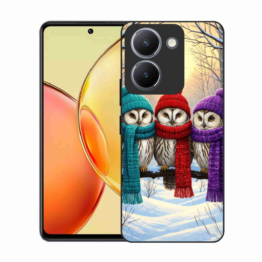 Gél borítás mmCase a Vivo Y36-hoz - bagoly barátok