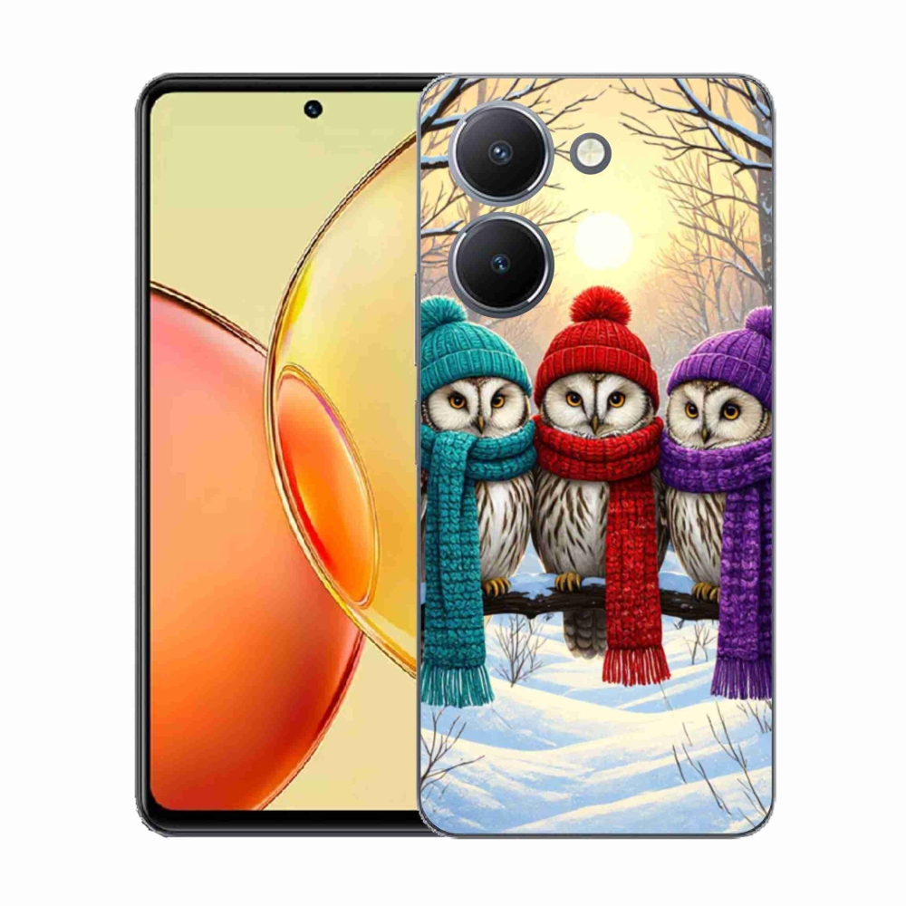 Gél borítás mmCase a Vivo Y36-hoz - bagoly barátok