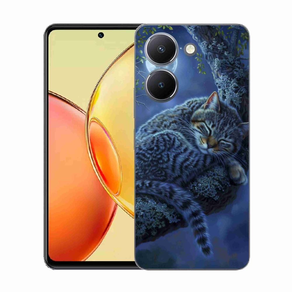 Zselés borítás mmCase a Vivo Y36-hoz - alvó macska