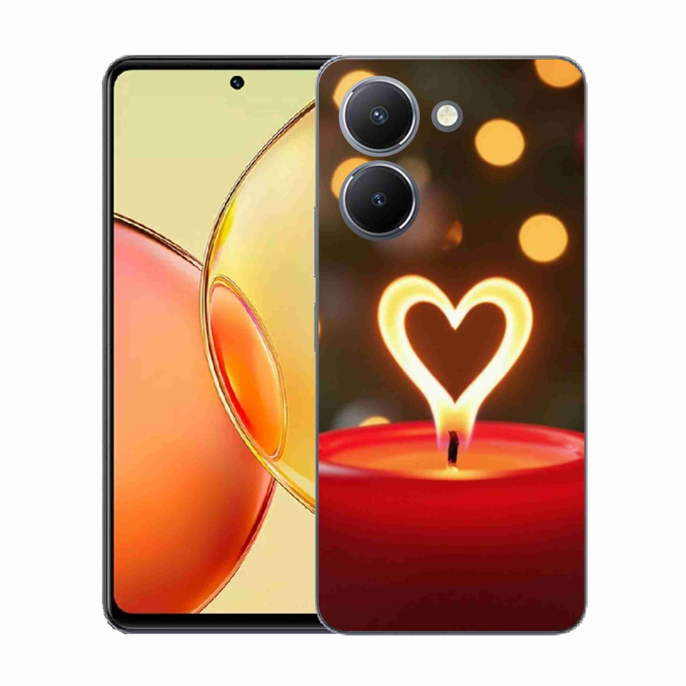 Gél borítás mmCase a Vivo Y36-hoz - láng szíve