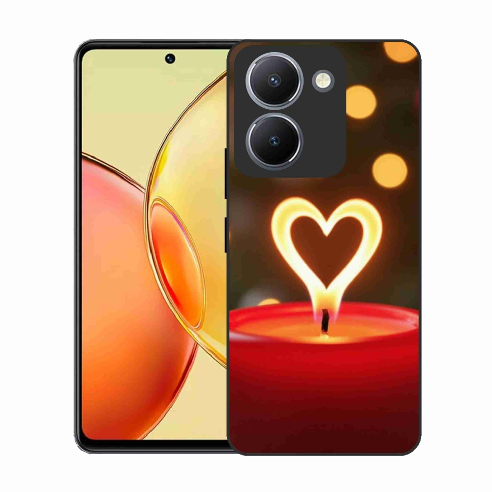 Gél borítás mmCase a Vivo Y36-hoz - láng szíve